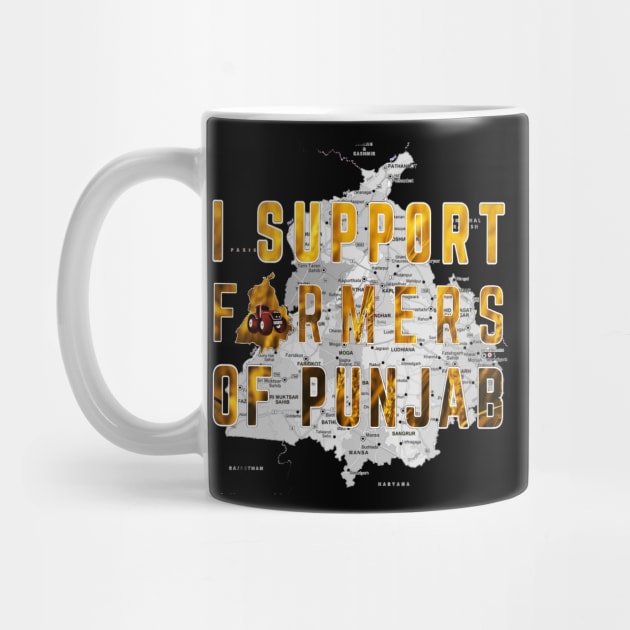 I Support Farmers of Punjab by SAN ART STUDIO 